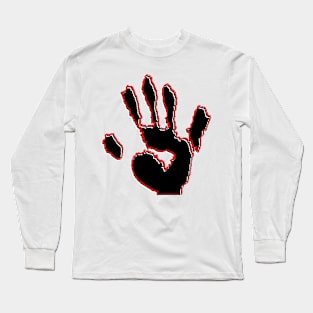 palm print hand fingers Long Sleeve T-Shirt